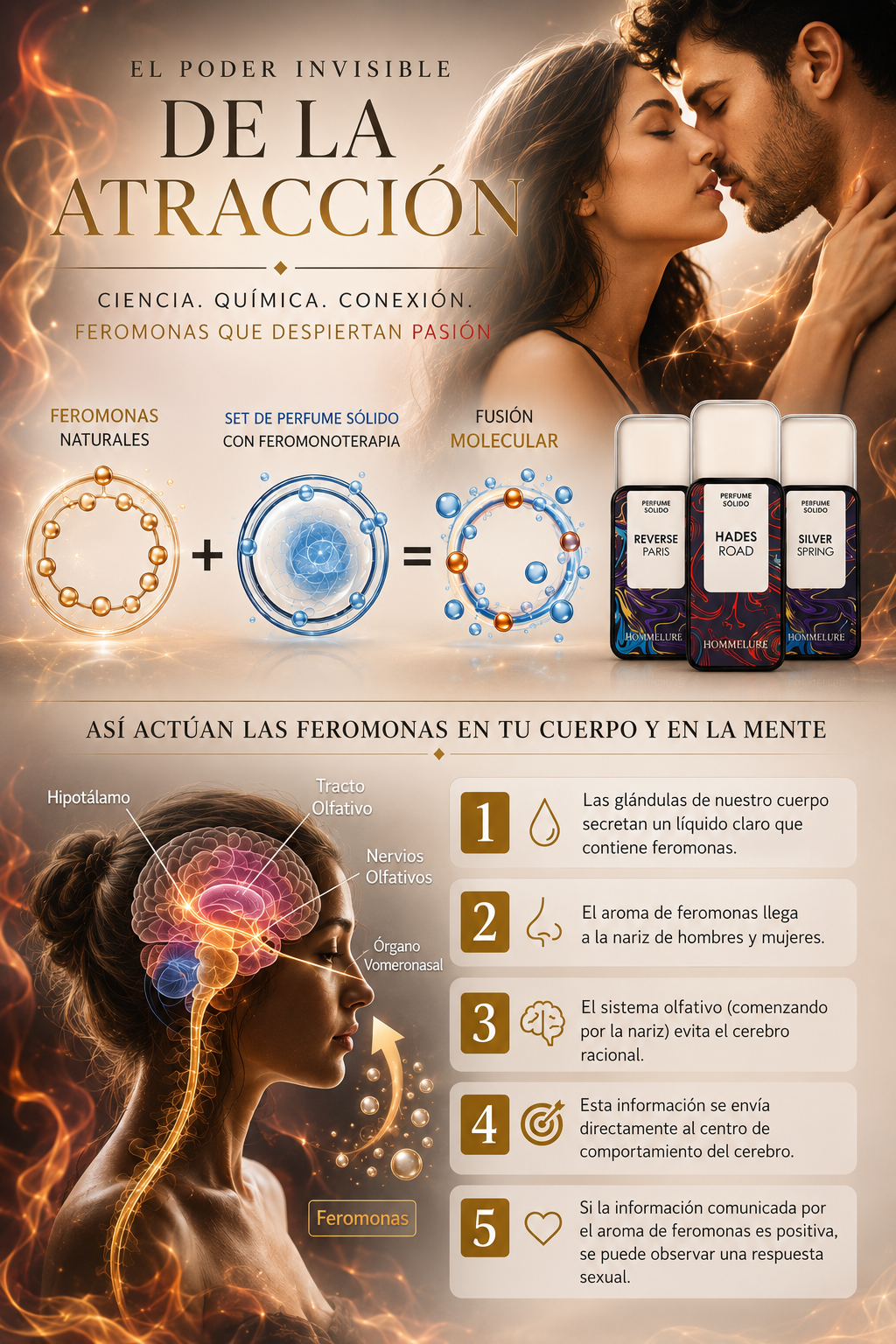 Juego de 3 Perfumes Sólidos con Feromonas