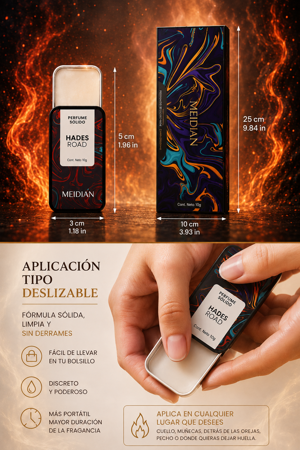 Juego de 3 Perfumes Sólidos con Feromonas