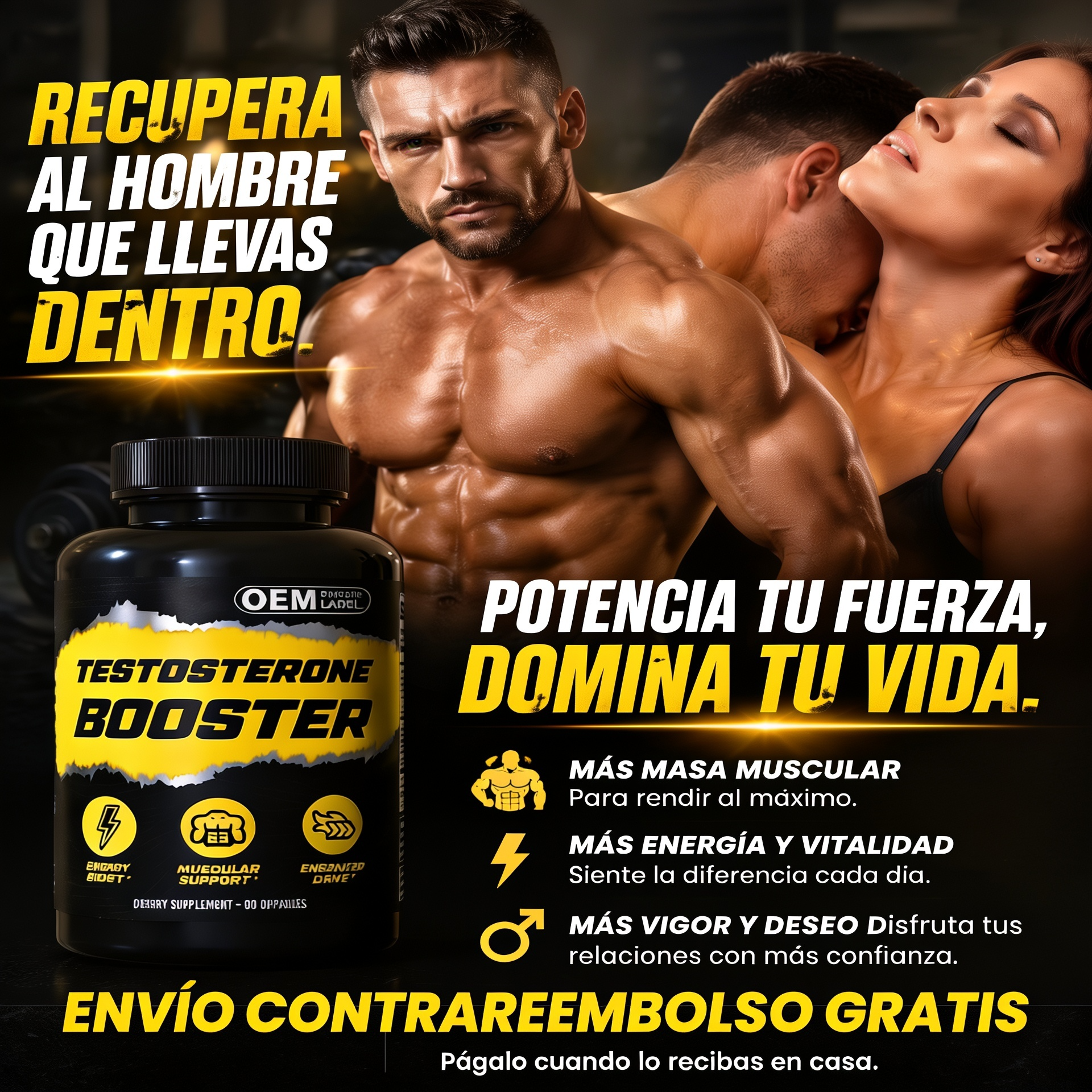 TESTOSTERONE BOOSTER™ Vigor Masculino Premium ♂️